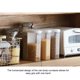 thumbnail image 5 of Naiovety Refrigerator compartment storage box, preservation box, sealed storage five tanks cans, grain grain miscellaneous Organizadores de utensilios de cocina gris, 5 of 6