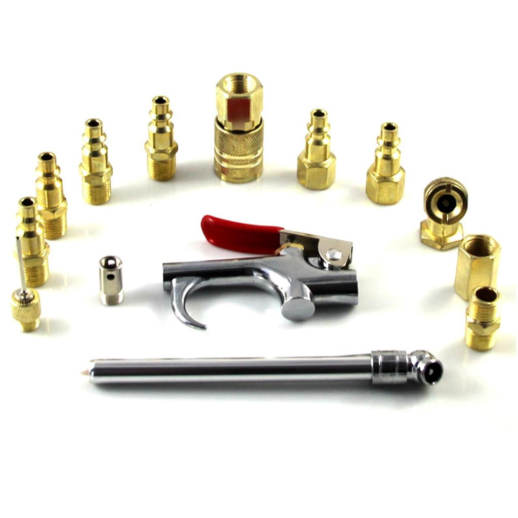 Nishiyuenyi 14pc Air Dust-Gun Blow Compressed Air Duster Nozzle Air Blower Cleaning Tool