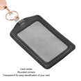 thumbnail image 4 of Retractable Beaded Silicone Lanyard with Transparent ID Holder for Students Office Workers, 4 of 8