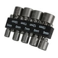thumbnail image 3 of Noref 9Pcs Socket Bit 1/4in Tige Hexagonale Chrome Vanadium Acier Tournevis Prises avec Support de Stockage, 1/4in Hexagonale Prise Ensemble, Prise de Tournevis, 3 of 8