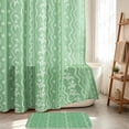 thumbnail image 3 of YHRUWN Boho Sage Green Shower Curtain and Rug Sets, 16-Piece Vintage Floral Bathroom Sets with Hooks, Waterproof Fabric Bathroom Decor Set, 3 of 10