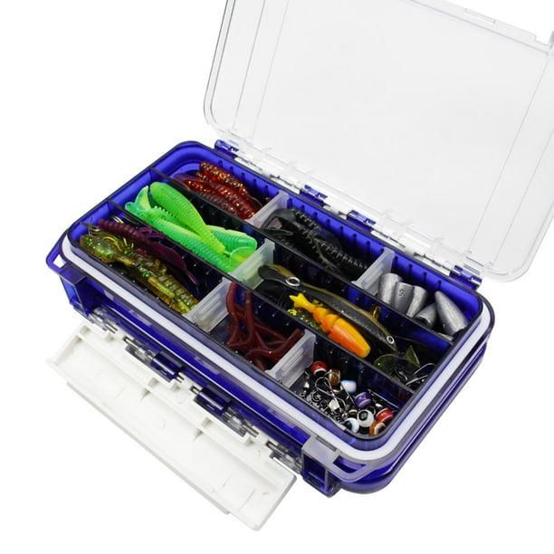 Colaxi Fishing Tackle Box, Fishing Accessories Storage Box, Equipment Waterproof Minnows Hooks Multifunctional Tackle Storage Tray, Fishing Tools Box