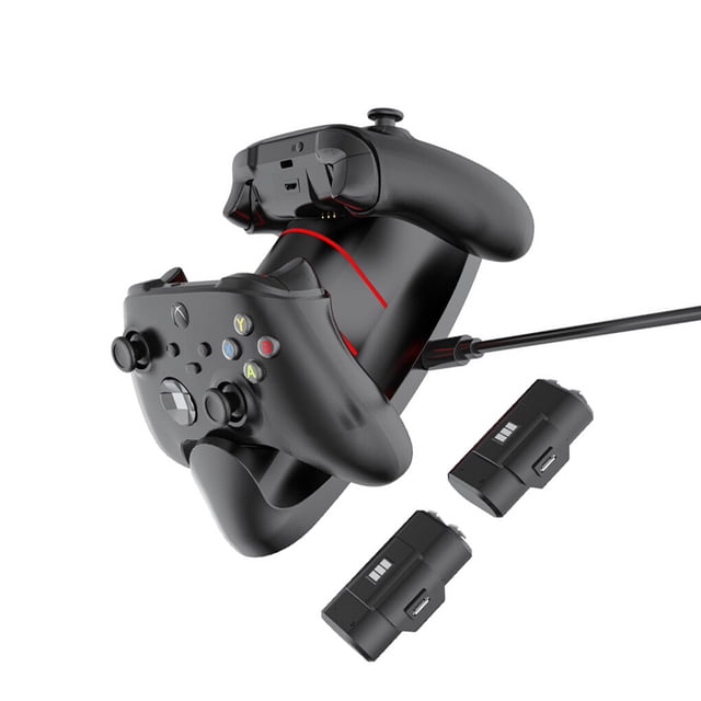 fastboy 1 Set ABS Game Controller Charger LED Indicator Light USB Interface Dual Slot Gamepad Charging Dock Accessories