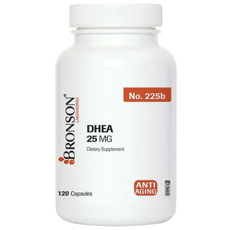 Bronson DHEA 25 mg, 120 Capsules