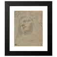 thumbnail image 2 of Domenico Maria Canuti 20x24 Black Modern Framed Museum Art Print Titled - Head of a Dominican Nun; Study for the Ecstasy of Saint Dominic (1673-75), 2 of 5