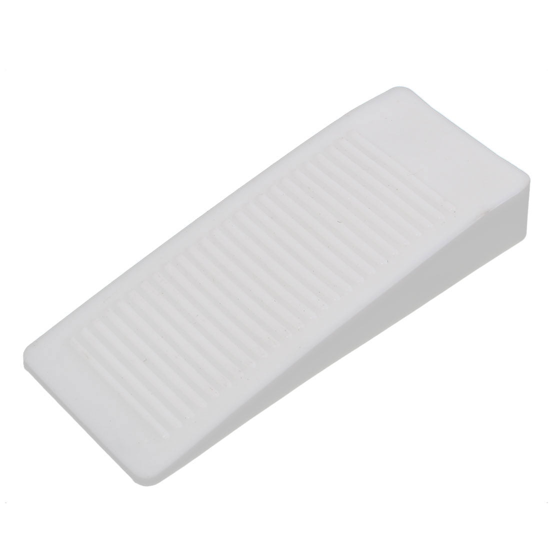 28mm 3 x White Rubber Door Stop Floor Mounted Wedge Stopper Small Size 