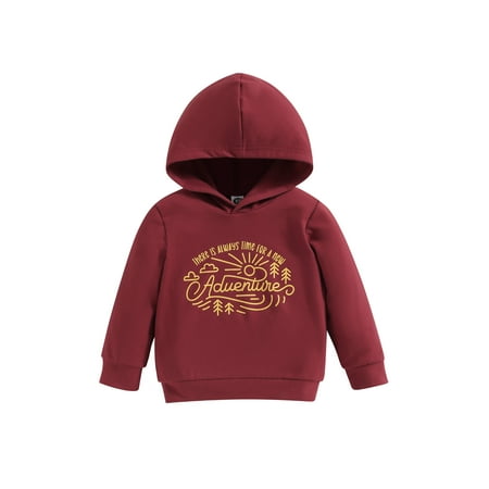 

GXFC Kids Boys Christmas Hoodie Clothes 6M 1T 2T 3T 4T Children Boys Long Sleeve Hooded Letter Sun Print Holiday Party Sweatshirt Pullovers Tops Christmas-themed Clothing for Toddler Boys