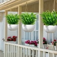 thumbnail image 5 of 20 Bundles Artificial Flowers for Outdoor Summer Decoration, UV Resistant Faux Outsides Plastic Greenery Shrubs Artificial Plants Fake Flowers Planter Home Cemetery Decor(White), 5 of 5