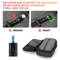 thumbnail image 5 of Vacuum Backpack for Travel Water Resistant , Kabaqoo 60L Expandable Vacuum Compression Bag with Electric Vacuum Pump, TSA Lock, Wet Dry Separation, Gifts, 5 of 10