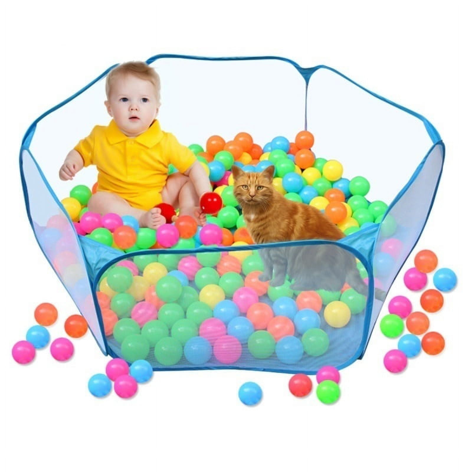 Small Animals Cage Tent, Breathable & Transparent Pet Play Pop O Outdoor/Indoor Exercise Fence, Portable Yard Fence for Guinea Pig, Rabbits, Hamster, Chinchillas and Hedgehogs