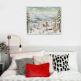 thumbnail image 4 of GOSMITH  Frame Winter Wall Art Snow Tree Canvas Wall Decor Snowing village Hang Artwork Christmas Gift Prints Snowy Mountains and Castle painting for Rustic House Living Room Bedroom, 4 of 4