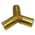 thumbnail image 1 of LOVIVER Y-piece Brass Garden Hose Adapter Y-shaped Hose Connector Pipe Coupling Plug 19mm, 1 of 5