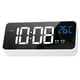 thumbnail image 5 of Reloj despertador LED activado por voz con alarmas duales y batería recargable, perfecto para dormitorio y escritorio, 5 of 8