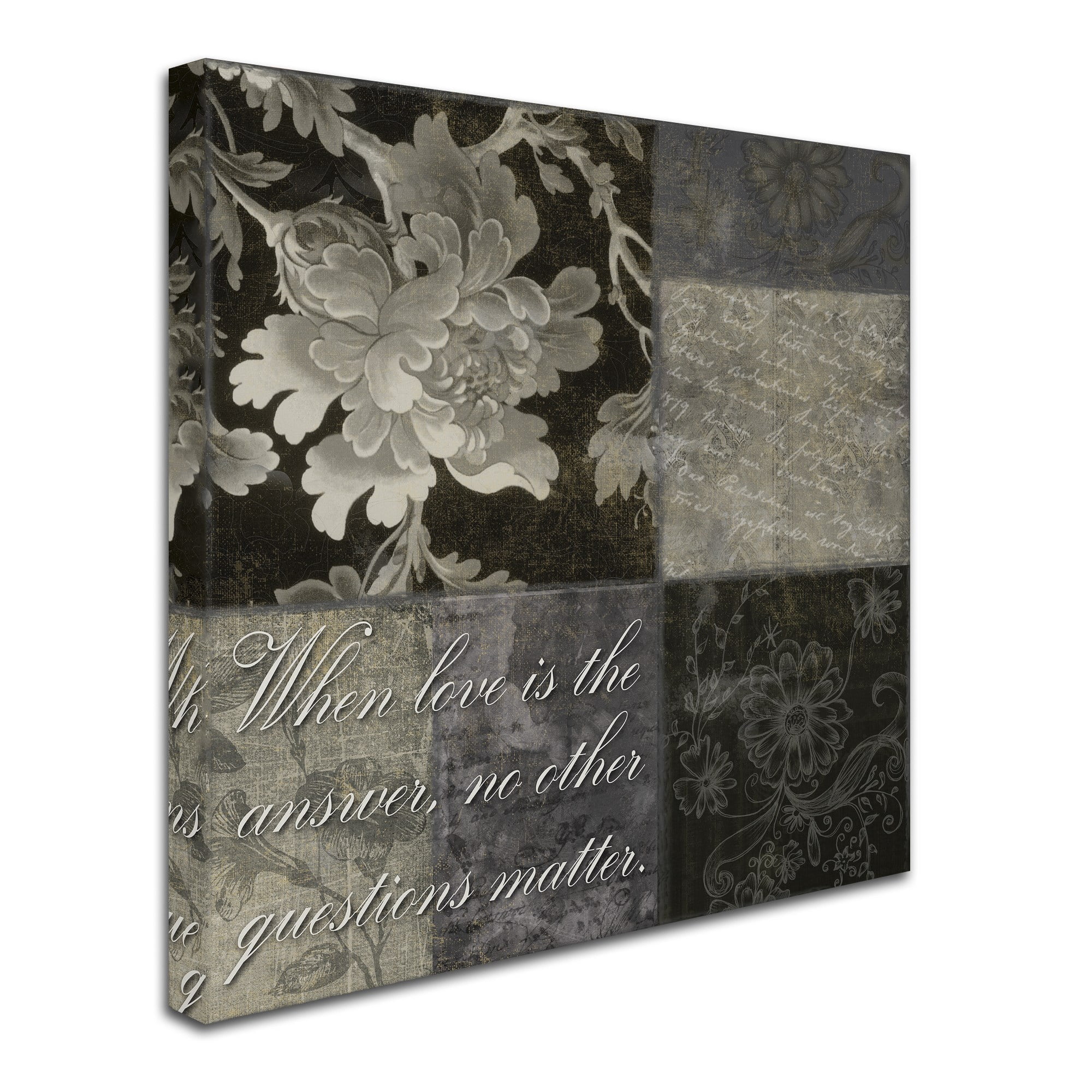 Trademark Fine Art "When Love Is the Answer" Canvas Art by Color Bakery