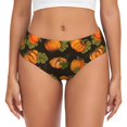 thumbnail image 1 of Balery Orange Pumpkin Ropa Interior de Algodón para Mujer con Dibujo – Braguitas Cómodas y Elásticas, Estilo Clásico-XX-Large, 1 of 6
