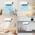 thumbnail image 3 of Bamboohart Wall-Mounted Heating and Cooling Fan Two In One Wall Mounted Mobile Fan Installed Mobile Conditioning 2024 Mini Split Ac/Heating System W Portable Ductless Remote Home/Bedroom/, 3 of 8