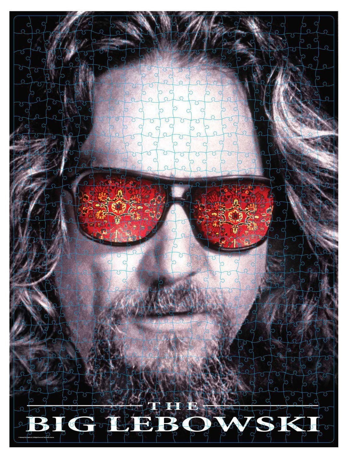 The Big Lebowski - Puzzle de 500 pièces dans une boîte rétro en plastique façon boîtier de vidéocassette Blockbuster