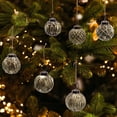 thumbnail image 2 of AuldHome Design Farmhouse Ball Ornaments (Set of 6, 2", Antique Gold); Distressed Metal Tin Glass Ball Vintage Style Christmas Decorations, 2 of 10