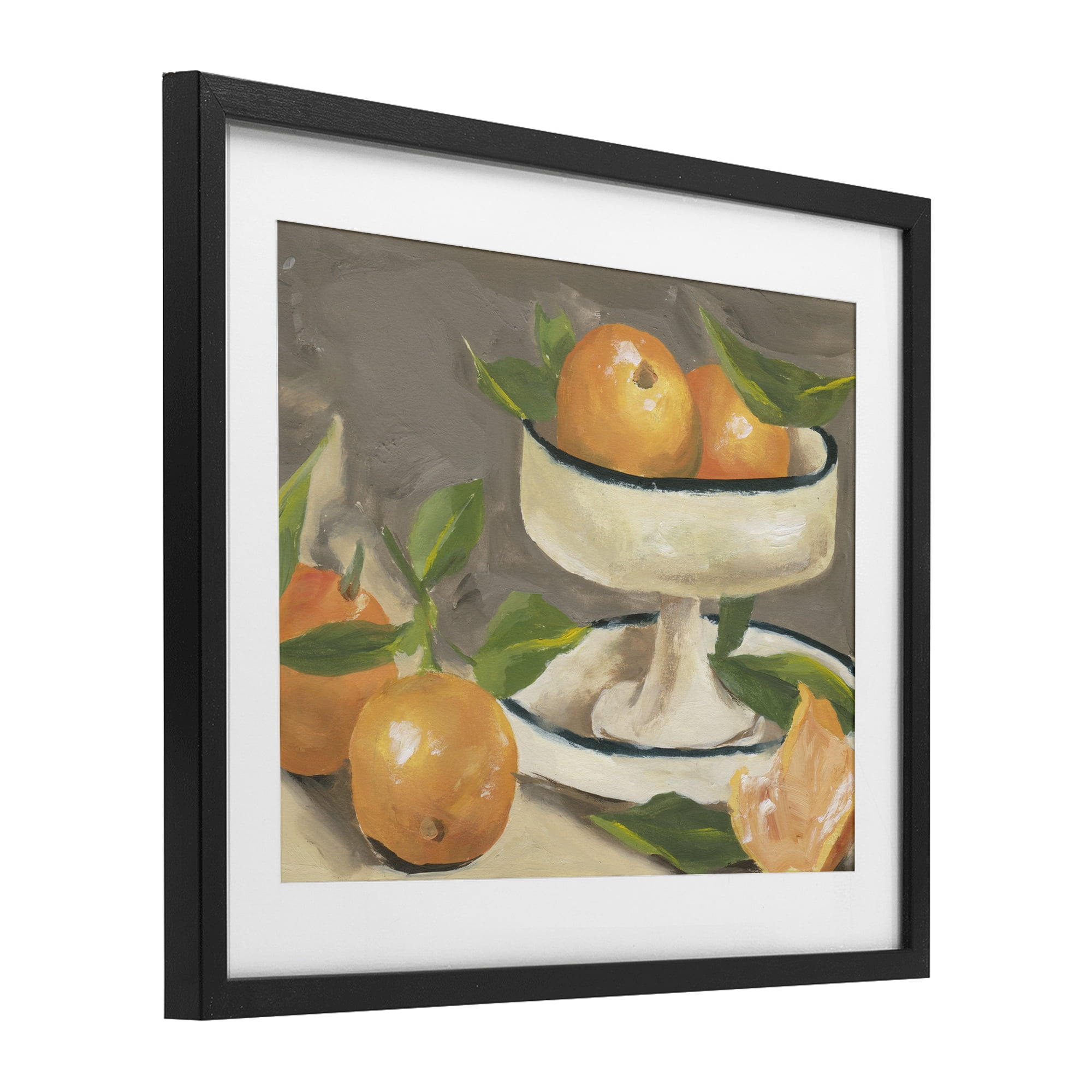 Stupell Industries Citrus In Stillness Black Framed Print Under Glass, design by Melissa Wang