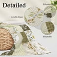 thumbnail image 3 of Spring Floral Body Pillow Covers 20"x54", Yellow Flowers Botanical Patchwork Grid Bohemia Soft Brushed Microfiber Breathable Throw Pillow Covers, Pillowcase with Zipper for Couch Sofa Bedroom, 3 of 9