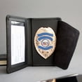 thumbnail image 6 of ASR Federal Black Bifold Leather ID Card and Badge Holder Police Gear, Round, 6 of 9