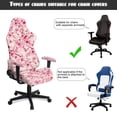 thumbnail image 6 of HUIACONG Cherry Blossoms Computer Chair Seat Slipcovers Set of 4 Stretchable Office Desk Chair Cover Soft Scratchproof for Home Decor, Shop, Living Room, Office, 6 of 8