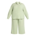 thumbnail image 4 of Just My Size Women's Plus Gauze Button Up Shirt and Capri Pants Set, 2-Piece, 21" Inseam, Sizes 0X-4X, 4 of 4