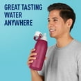 thumbnail image 3 of Brita Stainless Steel Ruby Water Bottle Leak Proof Filter, 3 of 9