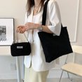thumbnail image 3 of Bolso Hobo Sólido 2 Uds. Conjunto Pana Informal Gran Capacidad para Mujer, 3 of 9