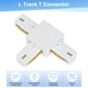 thumbnail image 2 of Conector T de riel L Uxcell, circuito único J tipo 2-cable-1 riel 110-220V para sistema de iluminación de riel [Blanco], 2 of 6