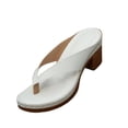 thumbnail image 3 of Willtoo Chunky Heel Sandals for Women Summer Dressy 2026 Arch Support Comfortable Orthopedic Slip-On Open Toe Heeled Flip Flops Bridal Party Wedding Shoes Casual Wedge Thong Sandals, 3 of 3