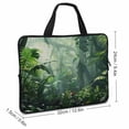 thumbnail image 2 of Werpe Jungle Plants Diving Fabric Laptop Handle Bag Computer Protect Case Sleeve Carry Bag 12inch, 2 of 5
