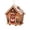 F, variant on CHJK 3D Christmas House Diamond Art Kit for Adults, DIY Wooden Pearl Craft, Deer House with Rhinestones & Pearls for Holiday Table Home Decor