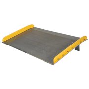 Vestil Manufacturing TAS-20-7260 72 x 60 in. Aluminum Dockboard with Steel Curb - 20000 lbs