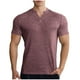 thumbnail image 2 of pstuiky camisetas de hombre, Camisa informal de manga corta con botones y cuello vuelto de color liso para hombre camisetas de hombre m, 2 of 4