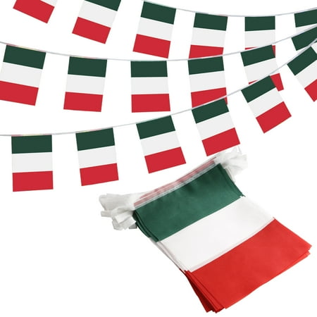 Outdoor Event Decoration ANLEY Italy Italian Republic String Pennant Banners, Patriotic Events 2nd of June National Day Decoration Sports Bars - 33 Feet 38 Flags ()