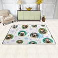 thumbnail image 3 of Coolnut Area Rug 60 x 39 inch (5'x 3'3"), Carpet Funny Pugs in Christmas Hat Nursery Rug Floor Mat for Hardwood Floor Entrance Living Room Bedroom, 3 of 6