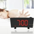 thumbnail image 3 of Digital Alarm Clock, Projection Alarm Clocks for Bedroom with 4 Dimmers, USB Phone Charger, 180° Rotable Projector, 3 of 8