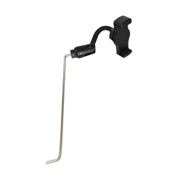 Soporte para teléfono con soporte para saxofón, clip para saxofón, portátil, fácil de instalar, con ángulo ajustable, ideal para que los principiantes
