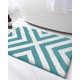 thumbnail image 1 of Alfombrilla de baño antideslizante, suave, de microfibra, absorbente de agua, lavable a máquina, 40 x 60 cm, turquesa, 1 of 5