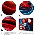 thumbnail image 3 of Designart "Op Art VORTEX I" Modern Floater Framed Canvas Print, 3 of 7