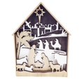 thumbnail image 1 of Adorno De Natividad 3D Grabado Láser De Madera Exquisito Estatuilla Decorativa De Jesús Decoración De Escritorio Estatua De Escultura Para Navidad Oficina En Casa Vogacara HA013331-00, 1 of 6