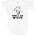 thumbnail image 3 of Inktastic Nonna and Papa Love Me Grandchild Kitty Girls Baby Bodysuit, 3 of 5