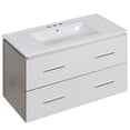 thumbnail image 1 of Imaginations Américaines 35,5 pouces W Vanity Set Blanc, 1 of 1