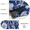 thumbnail image 6 of 2'x6' Rug Runners for Hallways Kitchen, Navy Blue Coastal Non Slip Entryway Beside Floor Carpet Runner, Starfish Coral Ocean Conch Sea Nautical Washable Laundry Room Bedroom Throw Rugs Mat, 6 of 8