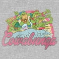 thumbnail image 2 of Girl's Teenage Mutant Ninja Turtles Distressed Pink Cowabunga Graphic Tee Athletic Heather Medium, 2 of 5