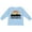 AE-Light Blue, variant on Chicago Illinois Skyline Vintage Boys or Girls Long Sleeve Toddler T-Shirt