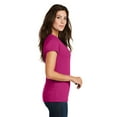 thumbnail image 3 of District Made Ladies Super Slub Neck Tee-S (Pink Azalea), 3 of 6