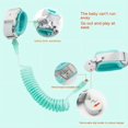 thumbnail image 5 of Correa para niños con muñequera antipérdida con cerradura de llave Correa para bebé mejorada con pulsera de seguridad para bebés, niños pequeños y niños (6,56 pies/2 m, verde), 5 of 5