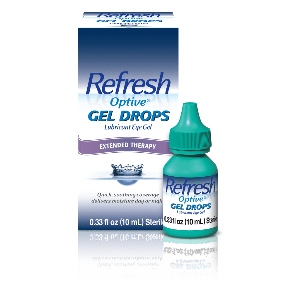 Refresh optive eye drops lubricant eye gel 0 33 fl oz walmart